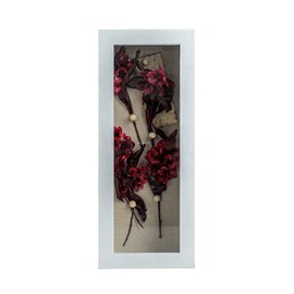 Freezing point Shadow Box Frame 5x12.5 Shadow Boxes Display Case with Linen Back Memorabilia Awards Medals Bouquet Photos Picture Badge Wedding Memory Box for Keepsakes White Small Pin Board White