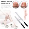 2 PCS Toe Nail Files for Thick Nails Robust Stainless