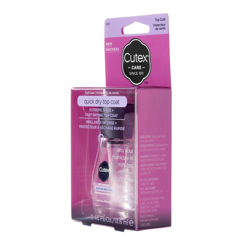 Cutex Quick Dry Top Coat Polish, 0.4 oz