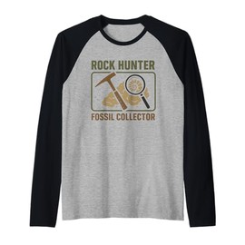 Rock Hound Geology Fossil Hunter Mineral Collector Gift Raglan Baseball Tee
