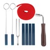 Piano Tuning Set Tool Mutes Wrench Fork Lever Felt Temperament