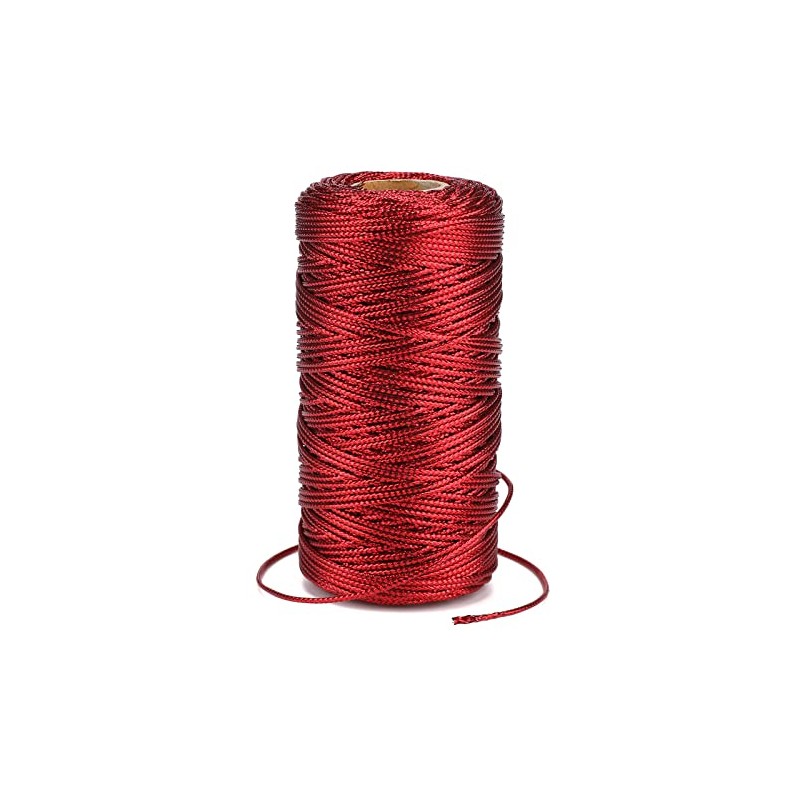 G2PLUS 100M Red Thread String Twine, 1.5mm Polyester String Cord,