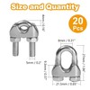 Yinpecly 20 Pack 3/16 Inches M5 Stainless Steel Wire Rope
