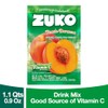 Zuko Peach Instant Powder Drink, 24 Individual Bags 0.9 Oz,