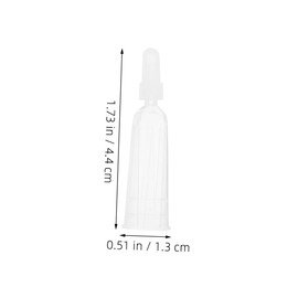 Baluue 10pcs Drop Cover Bottle Portable Glue Applicator Liquid Dispensing Ampule Tip Tips Applicator Bottle Mini Dispensing Tips Cap Transparent Plastic