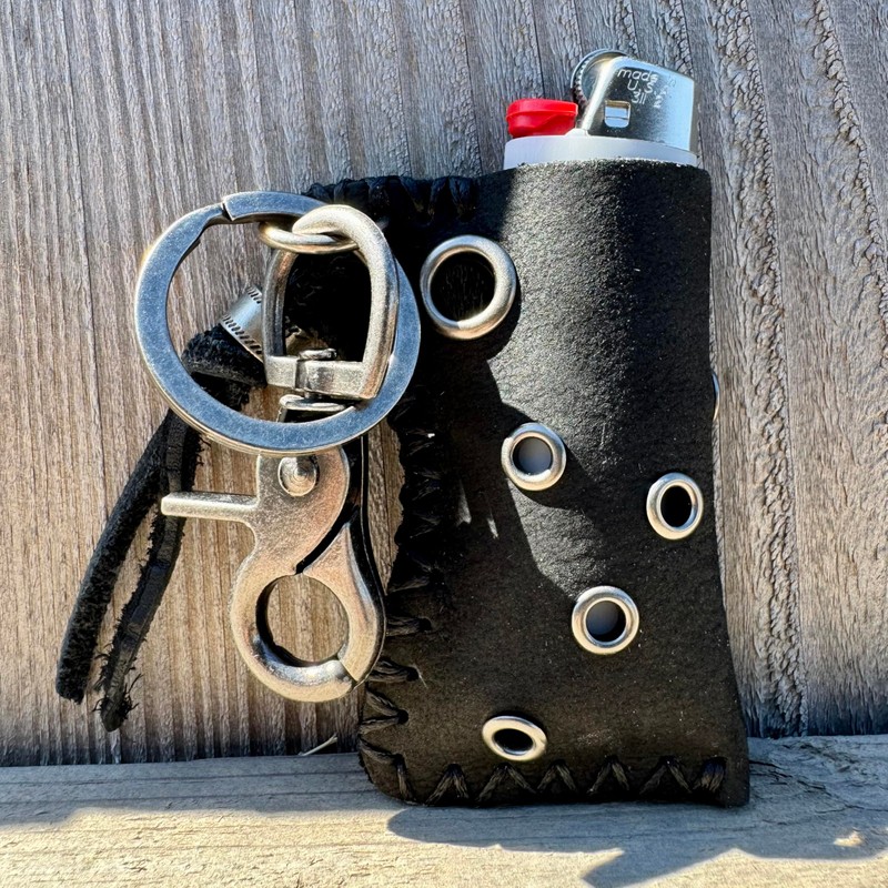 Leather Lighter Case Compatible BIC Lighter Standard Full Size in