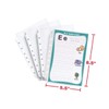 1InTheOffice Mini Binder Sheet Protectors 5.5 x 8.5, Top Loading,
