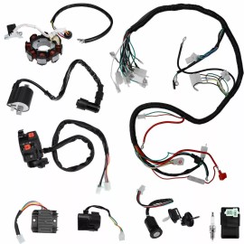 Unbranded Electric Wiring Harness Wire Loom ATV CDI Stator for QUAD Kart 150CC 200CC 250CC