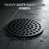 5.5 Inch Cast Iron Round Drain Cover, Heavy Duty Rust