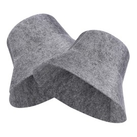 NOLITOY 2Pcs Felt Sauna Hat for Men Stylish Water Absorbing Shower Cap Heat Insulating Design for Sauna Spa Comfortable Unique Accessories