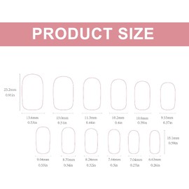 24 Pcs French False Nails - Reusable Fake Nails - Short Square Press On Nails with Glue - Full Cover False Nails for Women and Girls Nail Art (Pink)