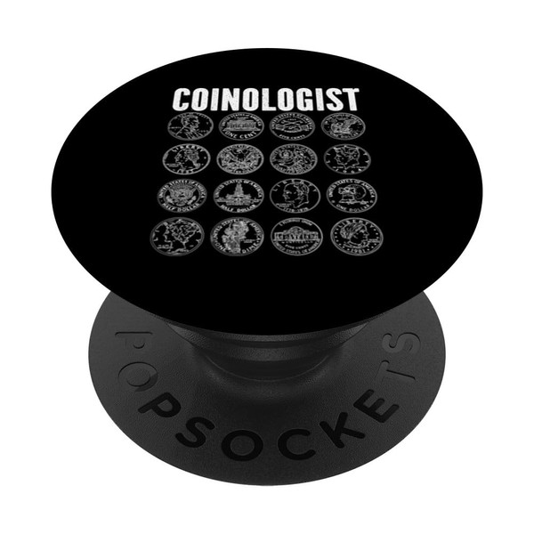 Coinologist Coin Collector Numismatist Coin Collecting PopSockets Adhesive PopGrip