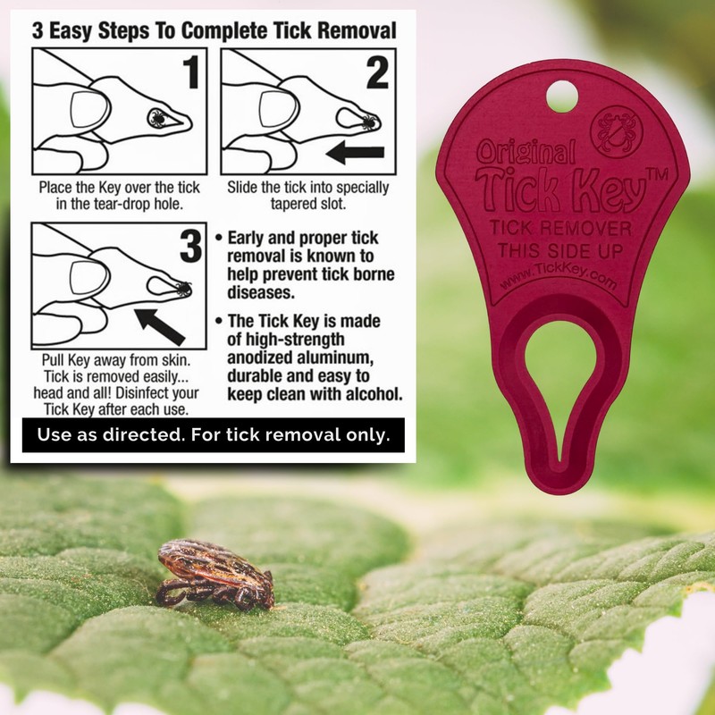 The Original Tick Key -Tick Removal Device - Portable, Safe
