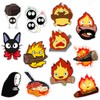 GTOTd Calcifer Fridge Magnet (Pack of 12) Gifts Merch Decoration Bumper Sticker Fridge Metal Magnet Flexible Reusable Magnetic Vinyl