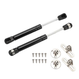 ACROPIX 7.5 Inch 35Lbs/160N Black Universal Lift Supports Gas Struts Gas Springs with Bracket Ball Stud for Car SUV RV Truck Motorcycle - Pack of 2