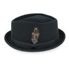 Belfry Crushable Porkpie Fedora Hat Men's Vintage Style 100% Pure