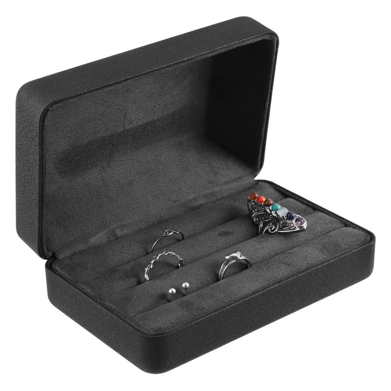 VOCOSTE Multi-Ring Box Jewelry Storage Display Stand Ring Organizer Case