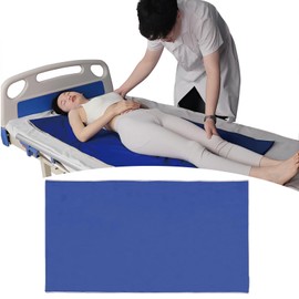 Slide Sheets for Moving Patients on Bed, Slide Sheets for Bed Mobility, Tubular Transfer Slide Sheet for Cars, Wheelchairs, Obese People, Elderly, Hospitals, Home Care, (75 * 135cm, Blue)