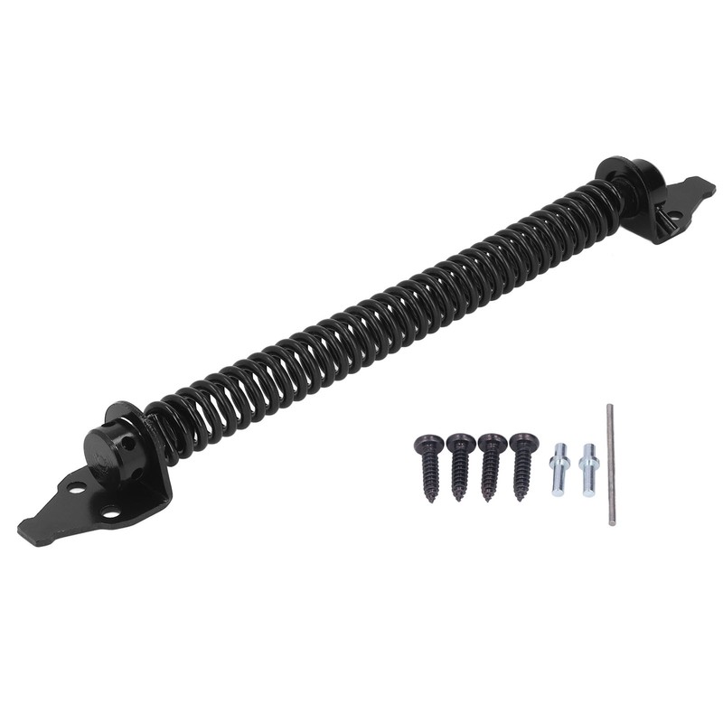Self Closing Gate Door Spring Carbon Steel Electrophoresis Black Finish