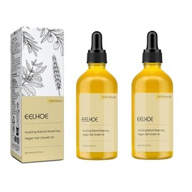 EELHOE Natural Hair Growth Oil-Prevent Hair Loss, Moisturize Scalp, Restore Dry Damaged Hair Haircare Repair (120ML) - Specification: 2pcs