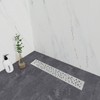 Naiture Brushed Stainless Steel 18" Rosa Linear Shower Drain