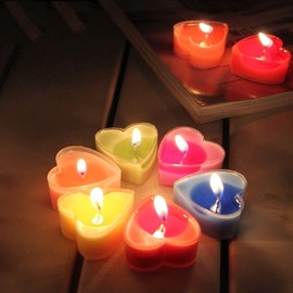 Heart-Shaped Tealight Candles,12PCS Multicolor Love Romantic Unscented Candle with 100PCS Silk Rose Petals,Mini Candle Discs for Weddings,Anniversaries, Birthdays,Home Decoration,Spa,Relaxation