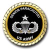 US Army Senior Parachutist 2 Combat Jumps Badge Challenge Coin