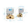 HSH-Flo 1/2" DN15 3 Way 12VDC CR5-01 NPT Brass L