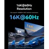 VENTION DP 2.1 Cable, 16K@60Hz, 8K@240Hz, 4K@360Hz, 54Gbps High-Speed Bandwidth,