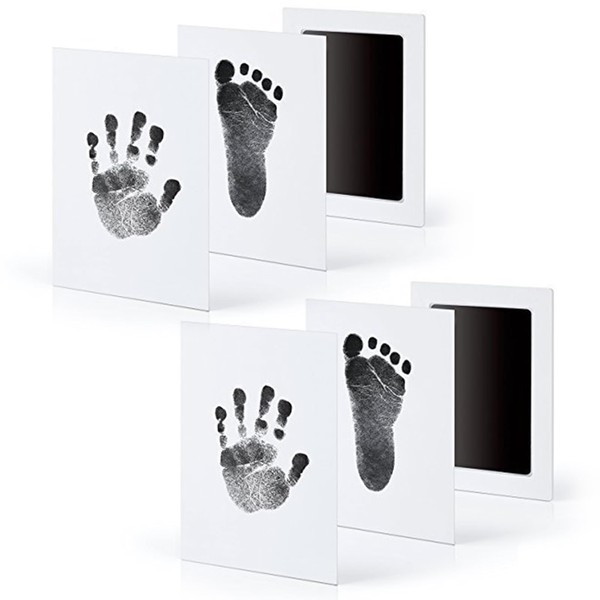 JDXun Baby Handprint and Footprint Kit, 2 Inkless Ink Pads,