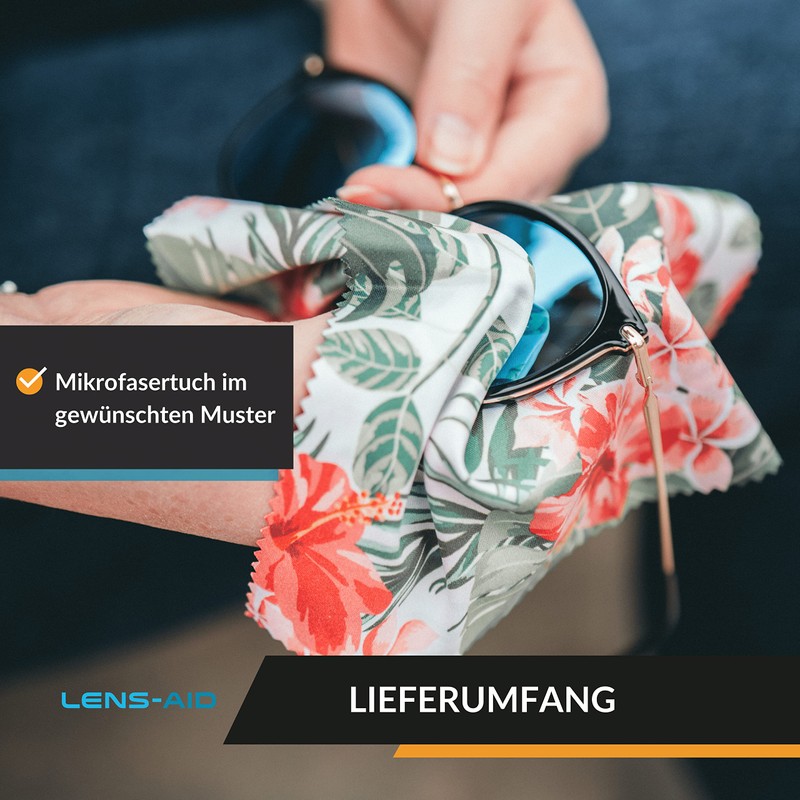 Lens-Aid Microfibre Cleaning Cloth in Stylish Design: for Camera, Lens,