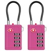 Puroma TSA Approved Luggage Travel Locks with Open Alert Indicator,