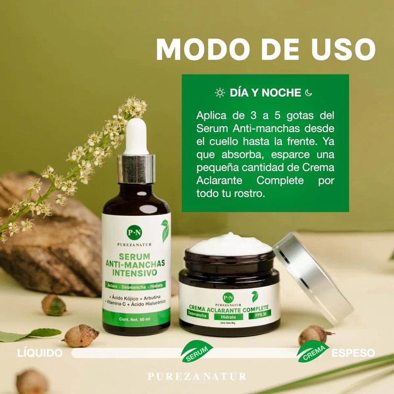 Pureza Natur Crema Antimanchas Intensiva Con Crema Aclarante
