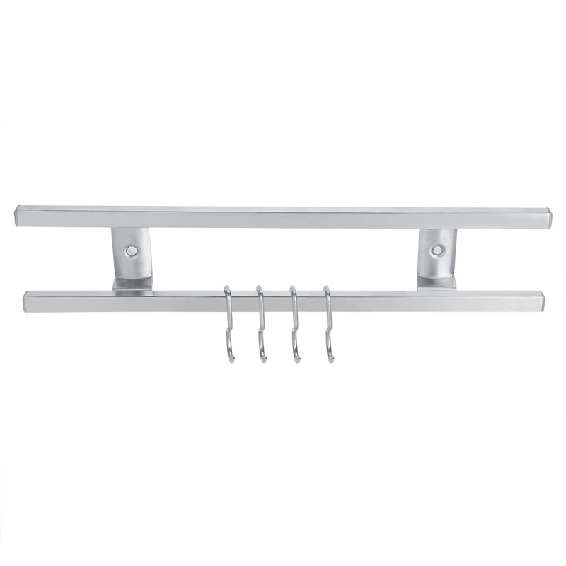 Wall Mounted Stainless Steel Magnetic Knife Holder Double Bar Kitchen