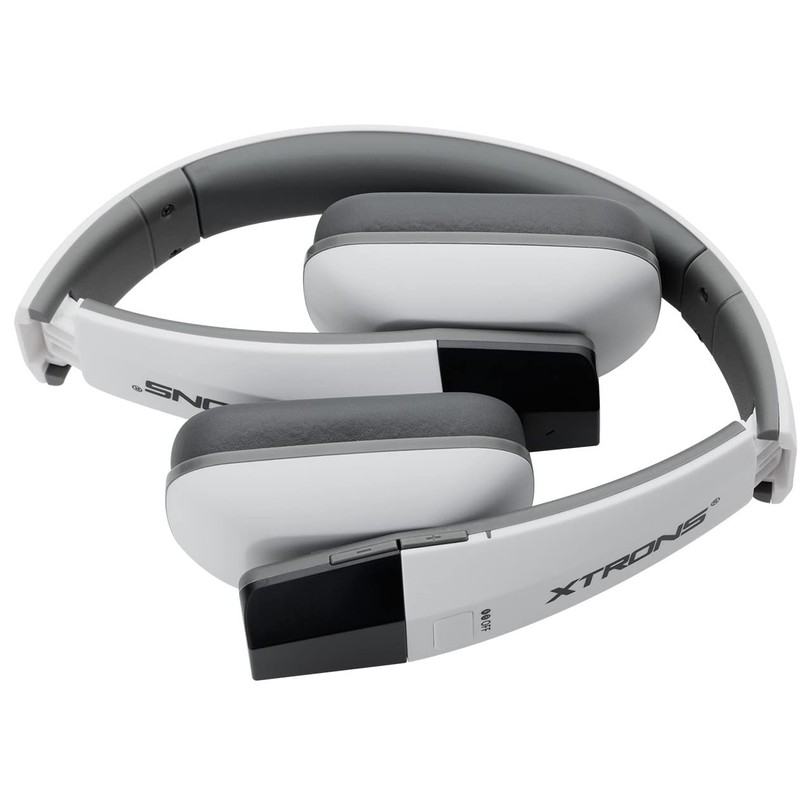 XTRONS Weiße IR Wireless Kopfhörer Dual Channel Stereo Infrarot Headsets