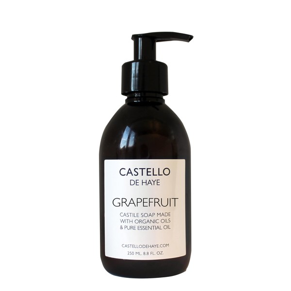 Castello de Haye, Grapefruit Castile Soap, Organic Oils, 250ml