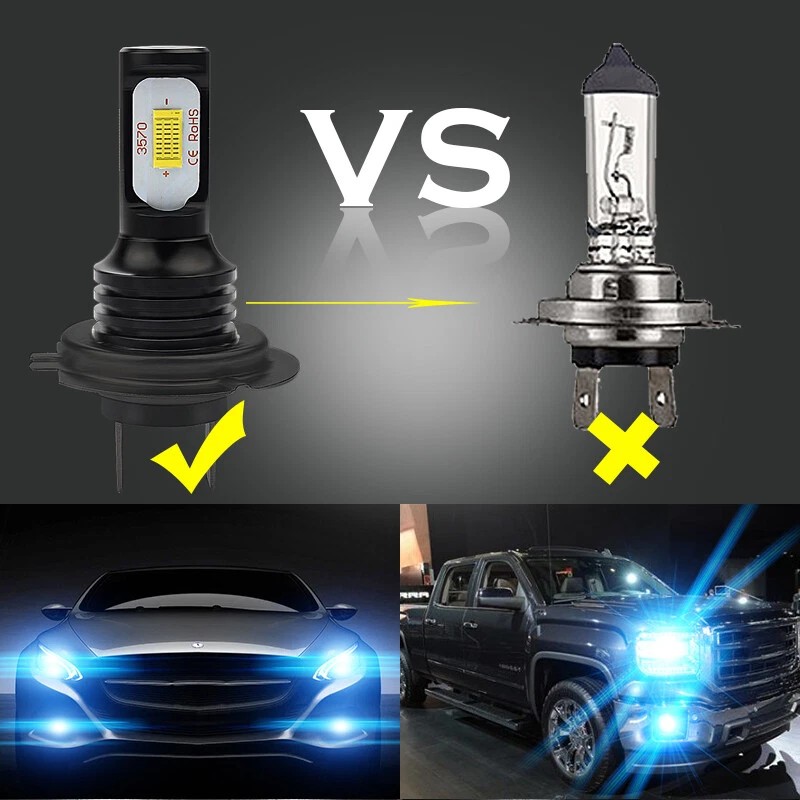 CHUSYYRAY Combo H7+H7 LED High Low Beam Headlight High/Low/Fog Light