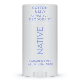 Native Sensitive Deodorant Contains Naturally Derived Ingredients, 72 Hour Odor Control | Deodorant for Women & Men, Aluminum Free with Baking Soda, Coconut Oil and Shea Butter, Cotton & Lily