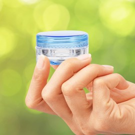 FOMIYES Squeezable Travel Containers 12pcs Plastic Facial Cream Boxes Portable Makeup Jars Travel Toiletry Bottles Small