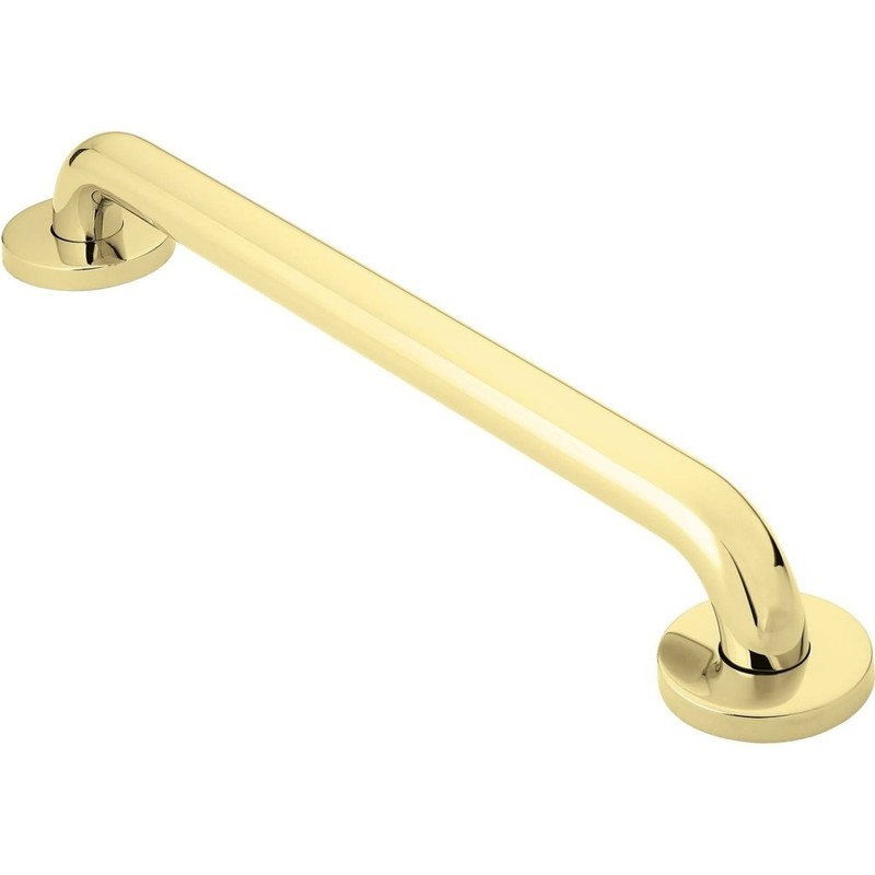 Moen Bathroom Polished Brass Safety 24-Inch Shower Grab Bar with