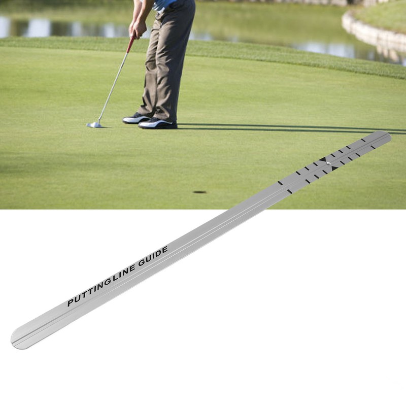 Golf Putter Straight Ruler Aluminum Golf Practice Putting Alignment Rail