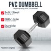 Iron Crush Hex Dumbbells - PVC Coated Weights, Chrome-Plated Knurled