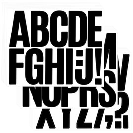 9 Sheets 3" Large Alphabet Sticker 3 Inch Self Adhesive Poster Letter Stickers Vinyl Waterproof Peel and Stick Letters Stickers for Posters Bulletin Board Mailbox Scrapbooking Poster Craft Decor