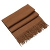 Masada Women's Winter Scarf, Warm and Soft Scarf, brown