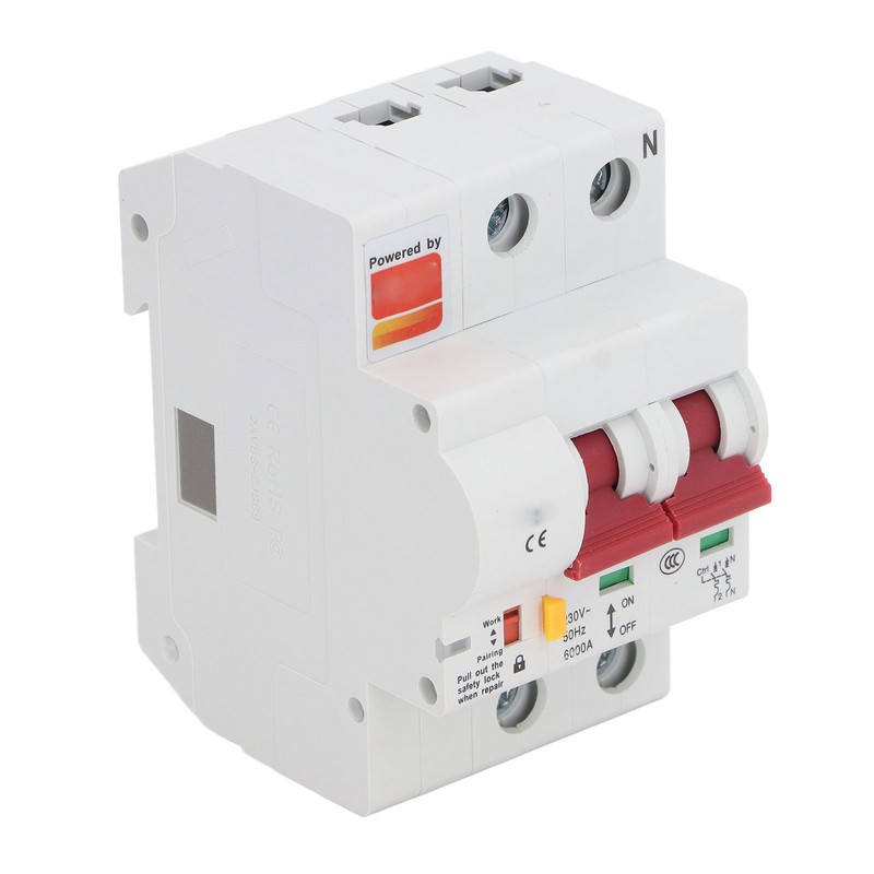 WiFi Smart Circuit Breaker AC 2 Poles Switch Automatic Reclosing