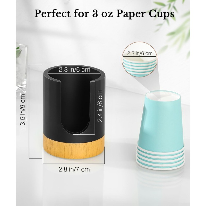 Luxspire Bathroom Cup Dispenser, 3oz Dixie Cup Dispenser, Guest Bathroom