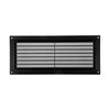 Vent Systems 3" x 10" Inch (Opening) Black Plastic Air