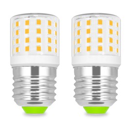 Refrigerator Light Bulb AC100-265V 3.5W Refrigerator Bulb Replacement Frigidaire Fridge Light Bulb 40W 120V 4W KEI D34l Bulb Mini E26 LED Appliance Warm White 3000K Fit Small Fixture Lighting, 2-Pack