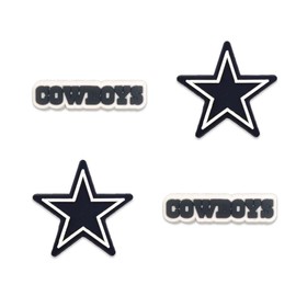 For Cowboys Super sized shoe accessories with charm, suitable for boys and girls' shoe accessories charm 4-Pack