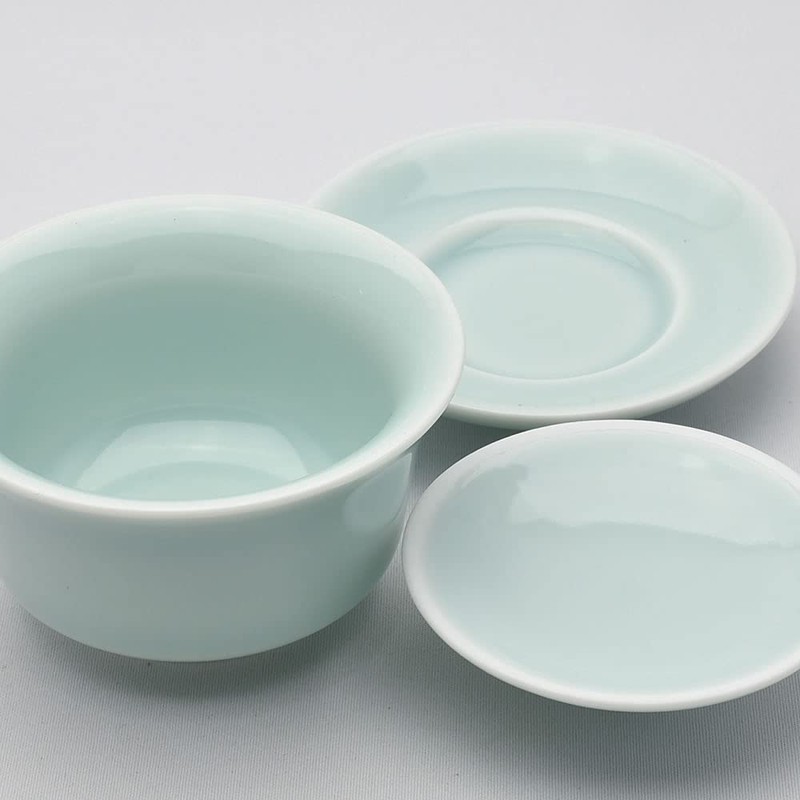 Tenka Tea Gyo Shoshin Lid Bowl (Brother Kiln Powder) 4.2